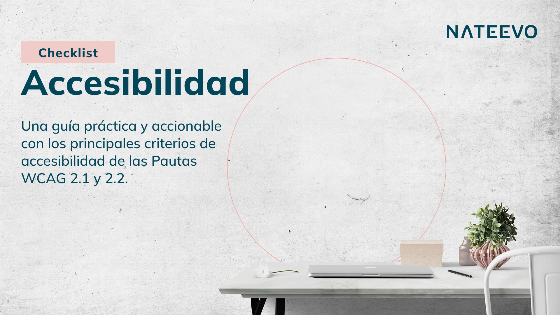 Una imagen de portada con una guía práctica de accesibilidad