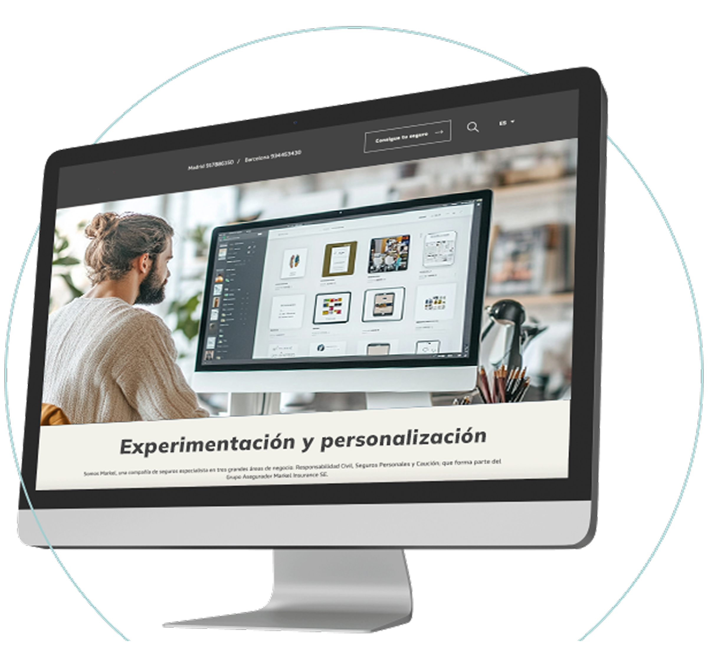 Una imagen de un ordenador con una pantalla de personalización